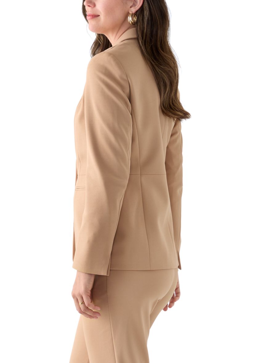 Womens Stretch Twill One Button Jacket