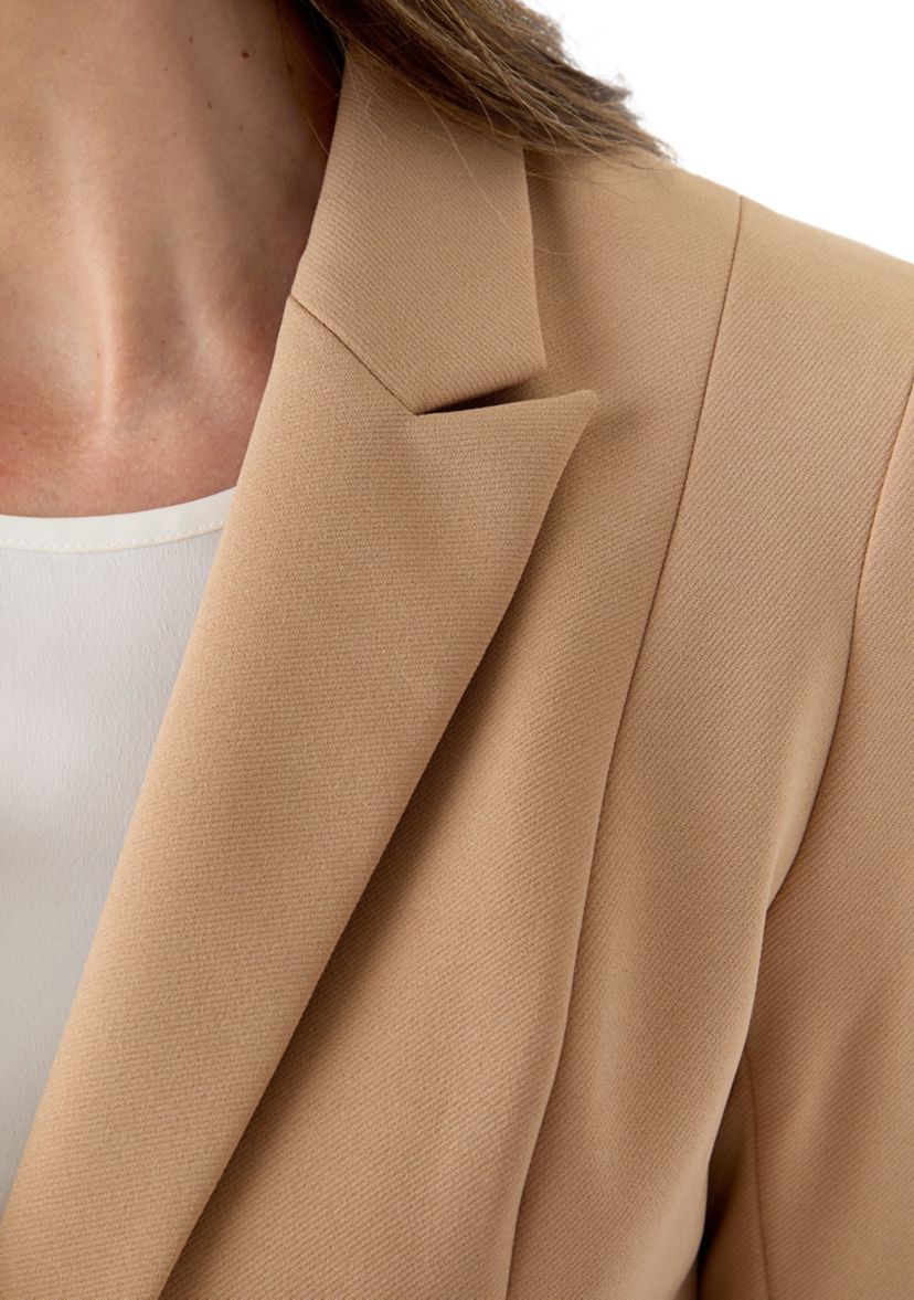 Womens Stretch Twill One Button Jacket