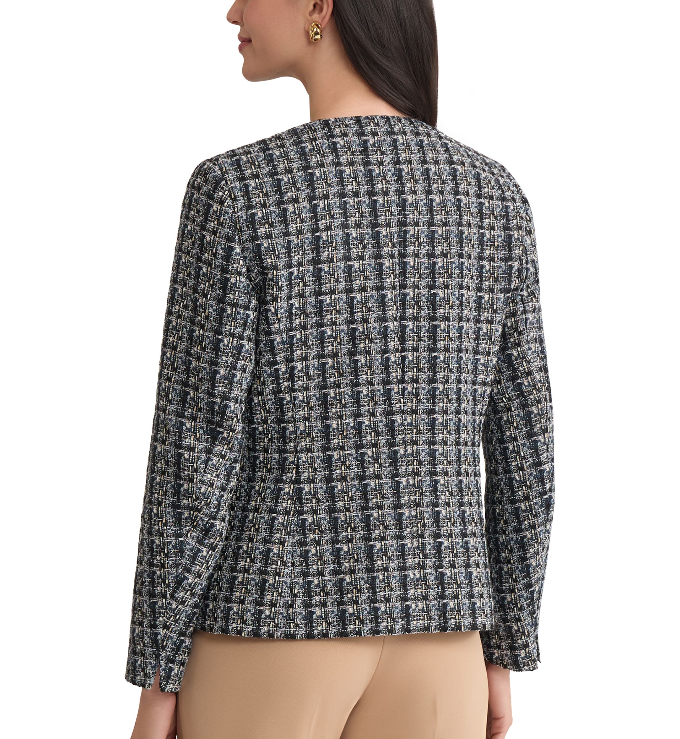 Petite Bouclé Tweed Cardigan Jacket