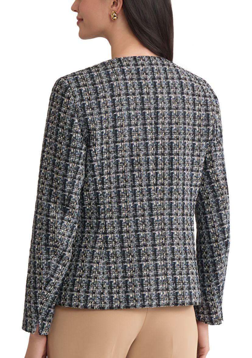 Petite Bouclé Tweed Cardigan Jacket