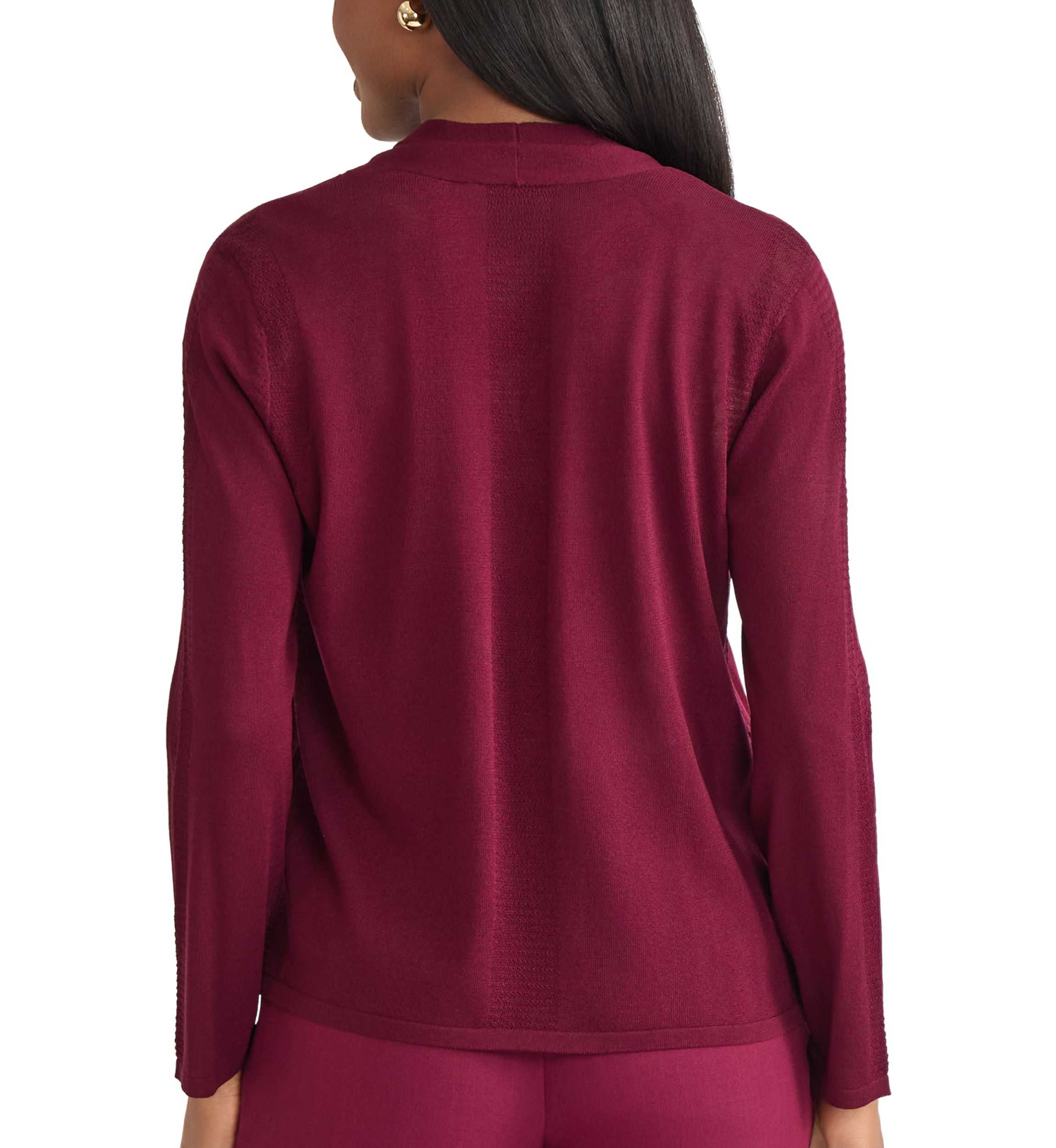 Womens A-Line Cardigan with Stitch Detail 