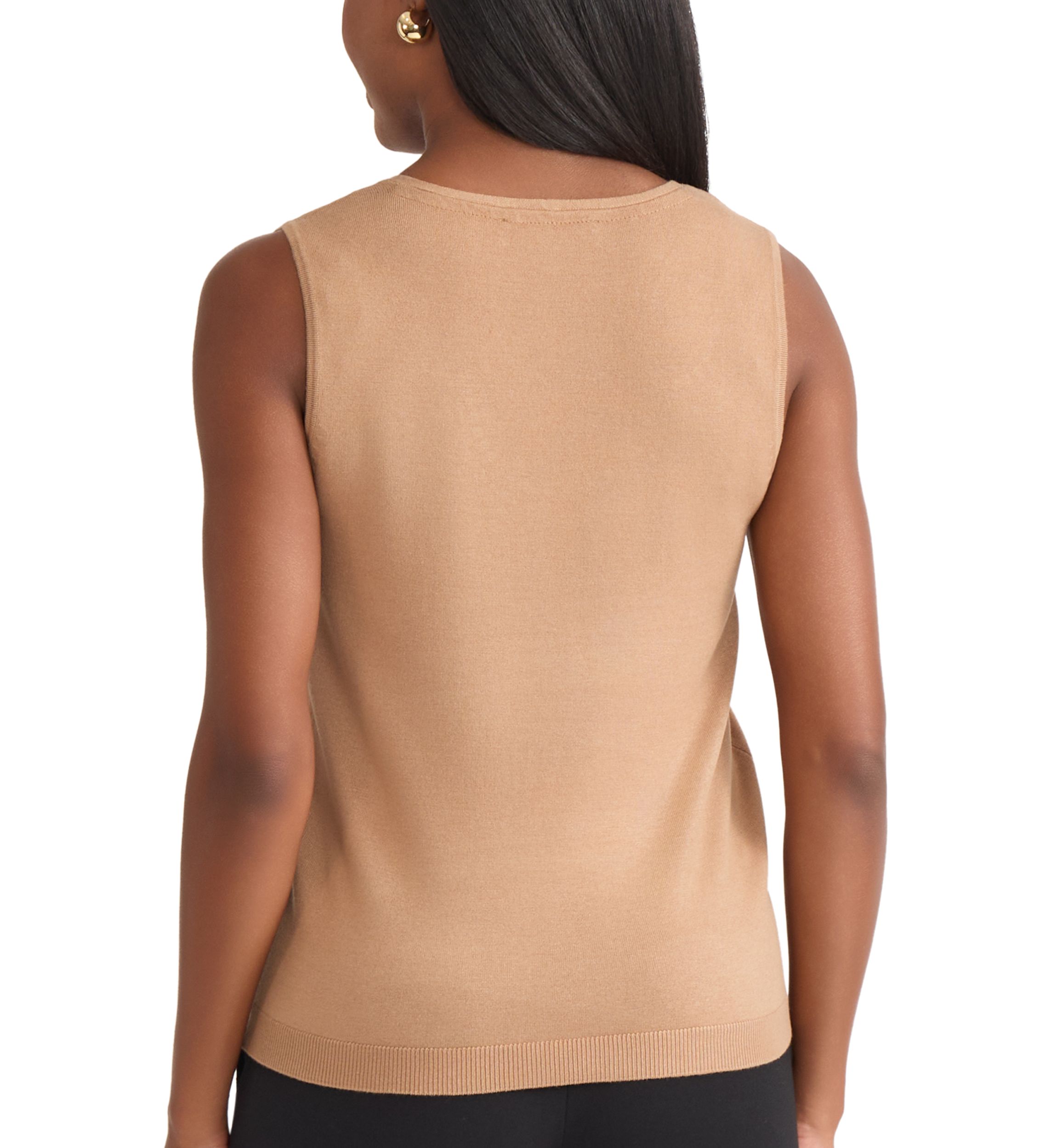 Womens V-Neck Shell with Hot Fix