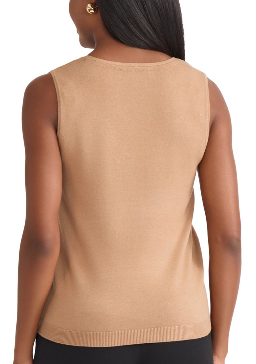 Womens V-Neck Shell with Hot Fix