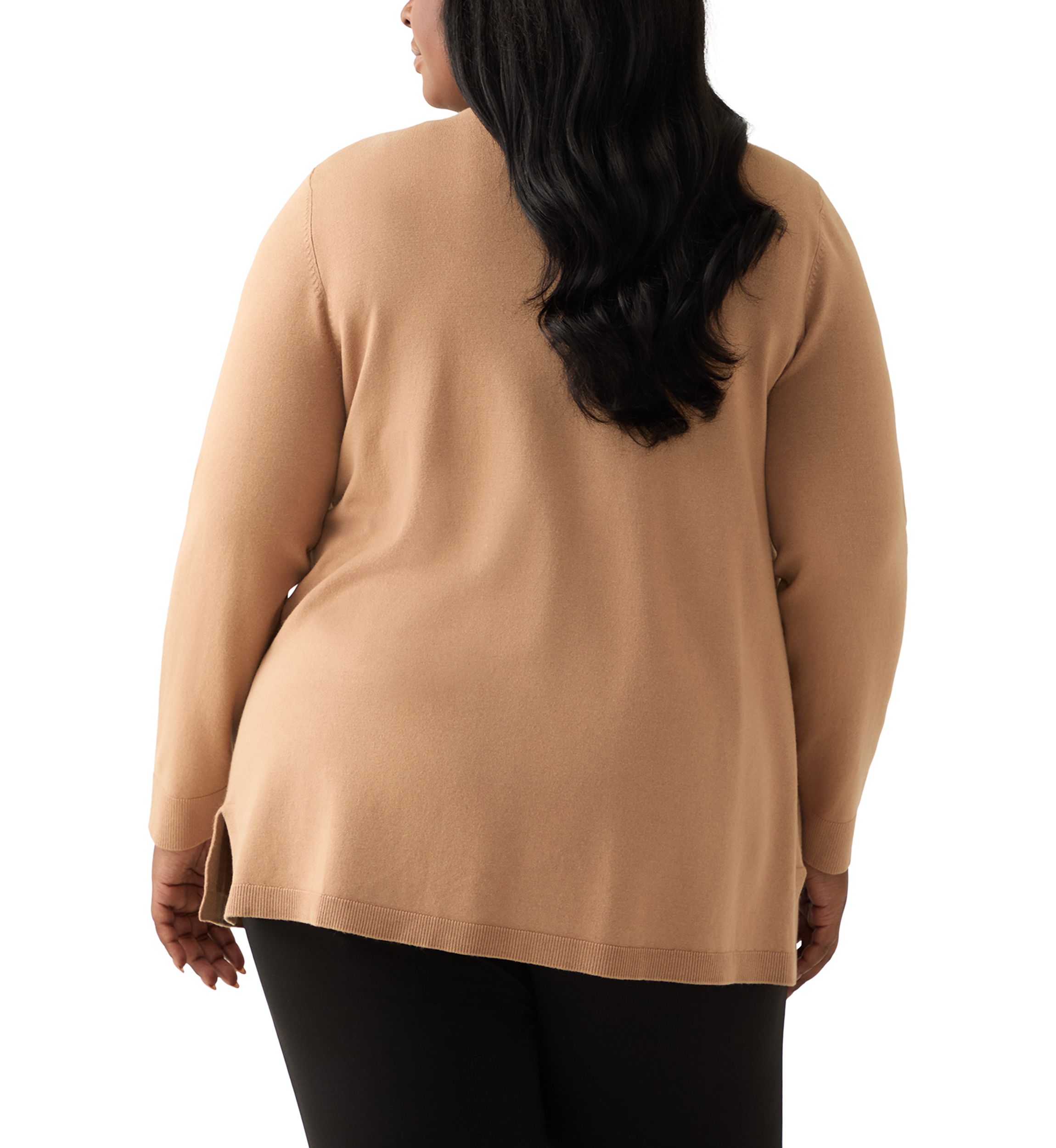 Plus Size Cardigan with Hot Fix