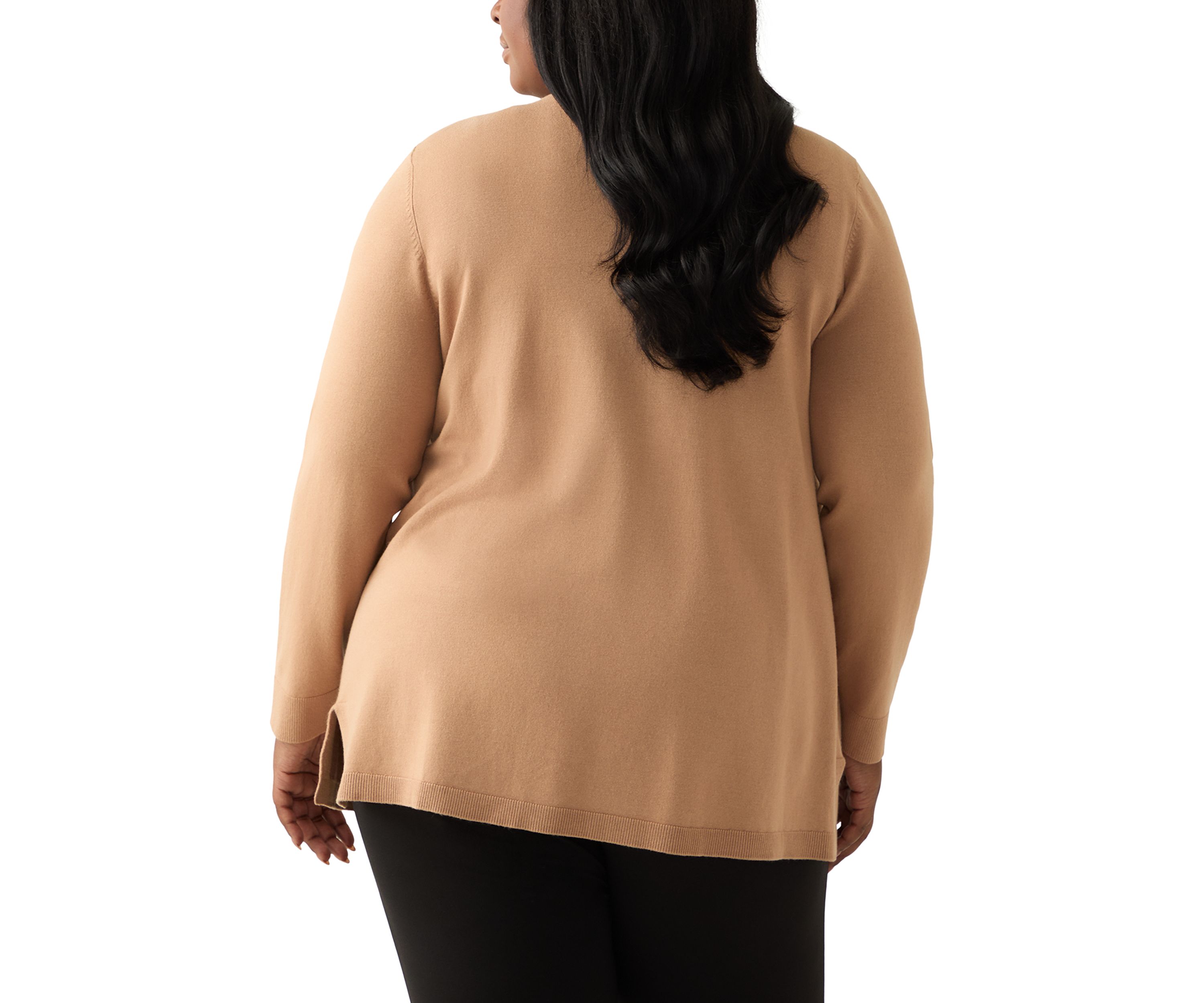 Plus Size Cardigan with Hot Fix