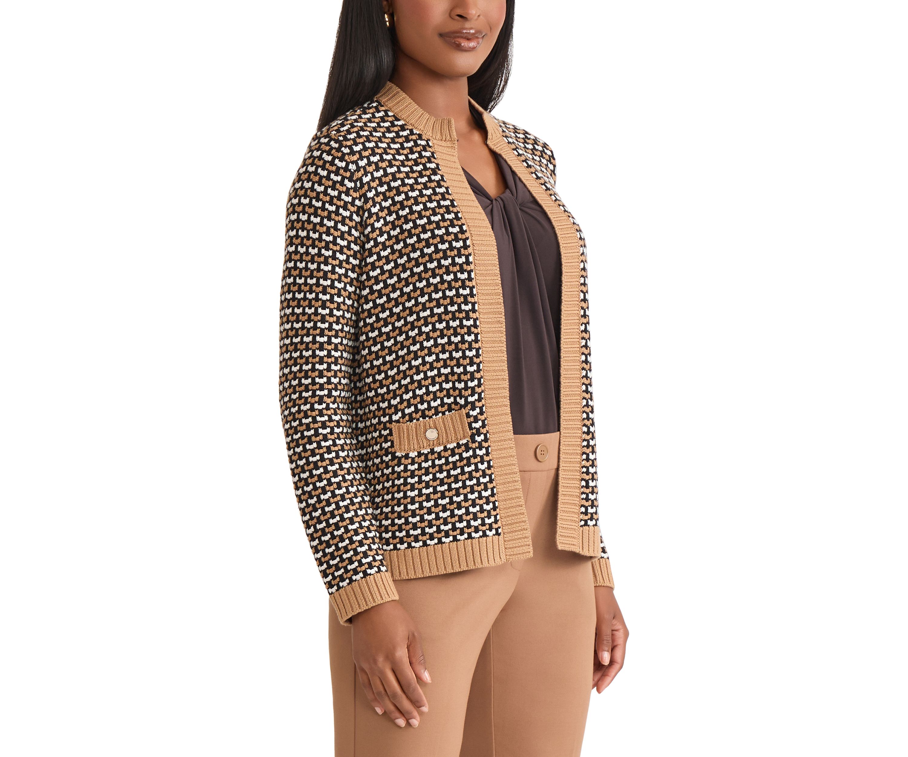 Petite Textured Stitch Cardigan 