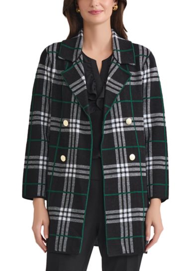 Women's Faux Double Breasted Coatigan