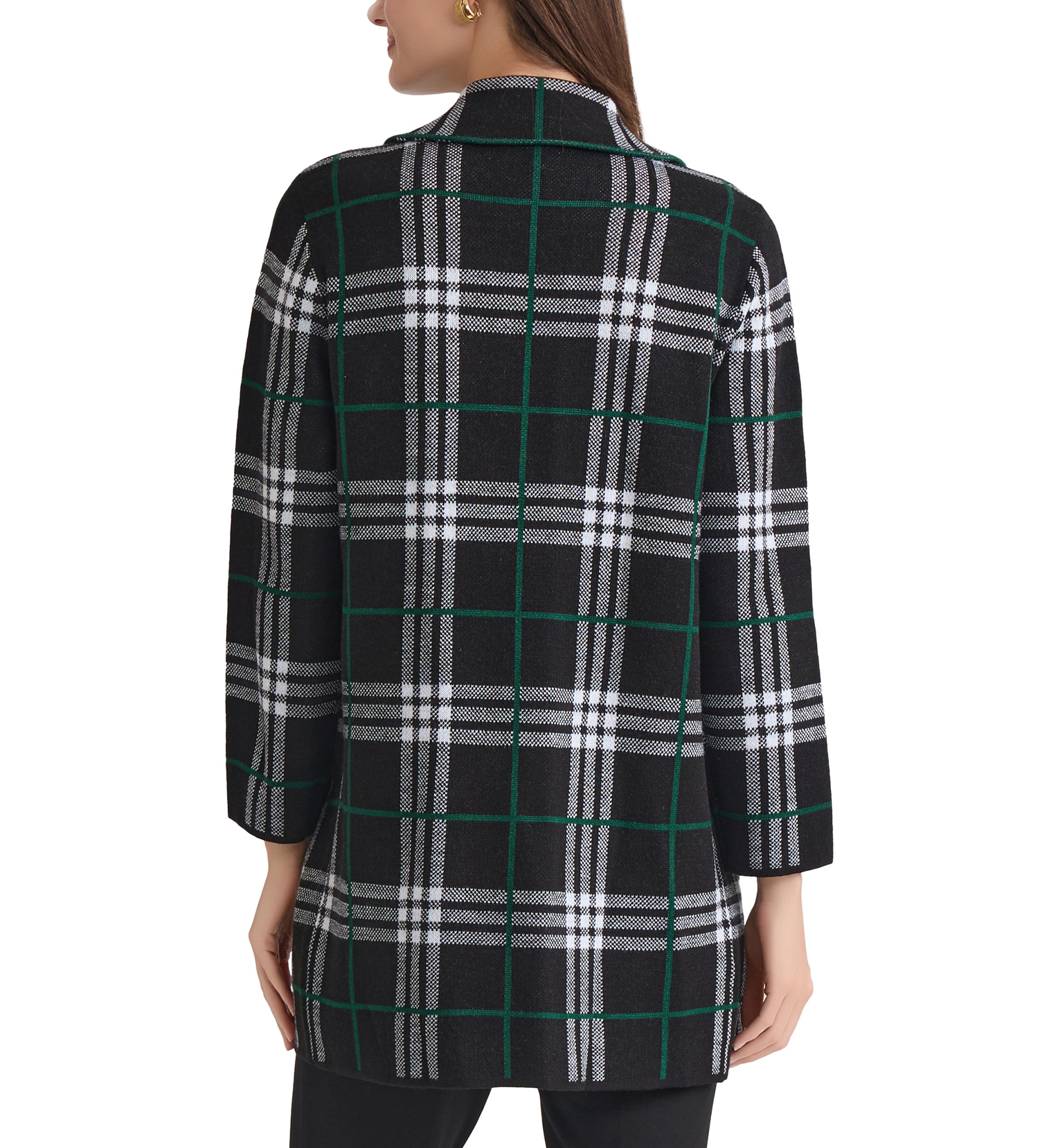 Womens Faux Double Breasted Coatigan
