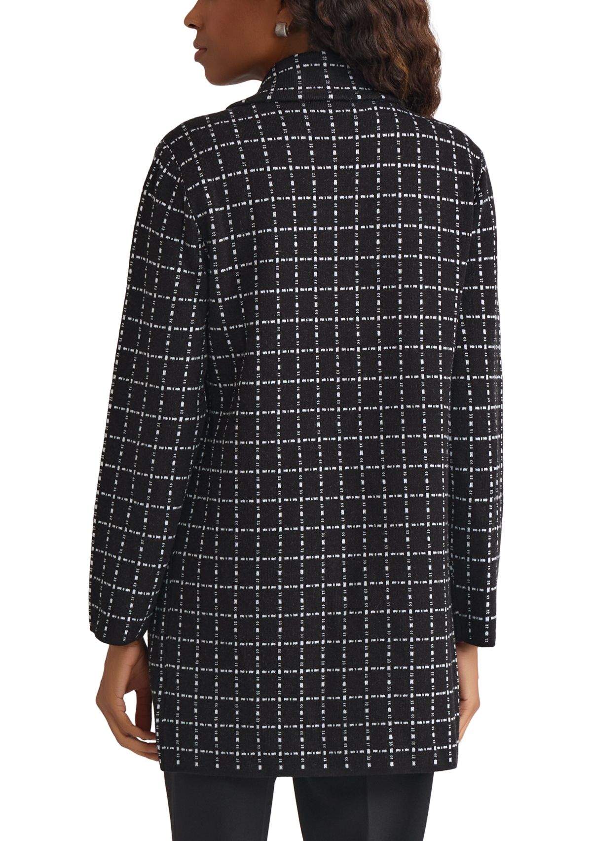 Womens Faux Double Breasted Coatigan 