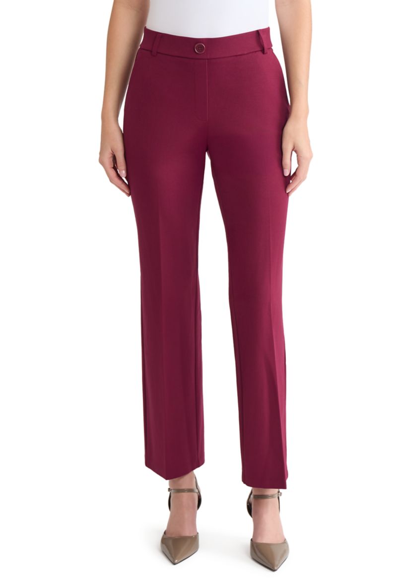 Womens Compression Pull On Trouser Leg Pants 