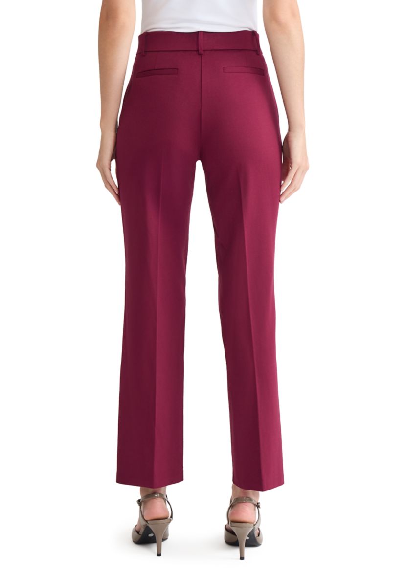 Womens Compression Pull On Trouser Leg Pants 
