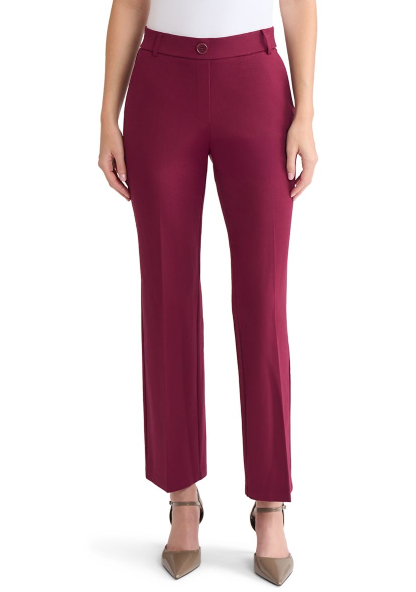 Petite Compression Pull On Trouser Leg Pants 
