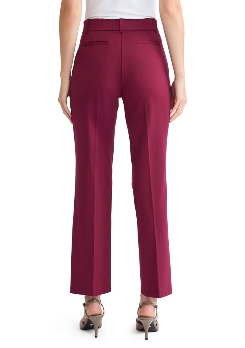 Petite Compression Pull On Trouser Leg Pants 