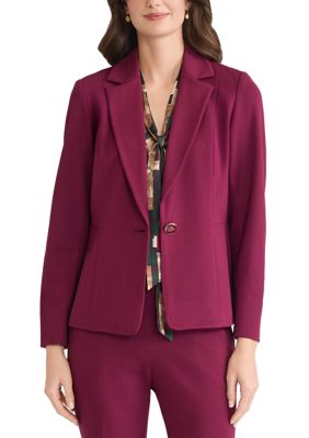 Kasper Women's Compression One Button Seamed Jacket