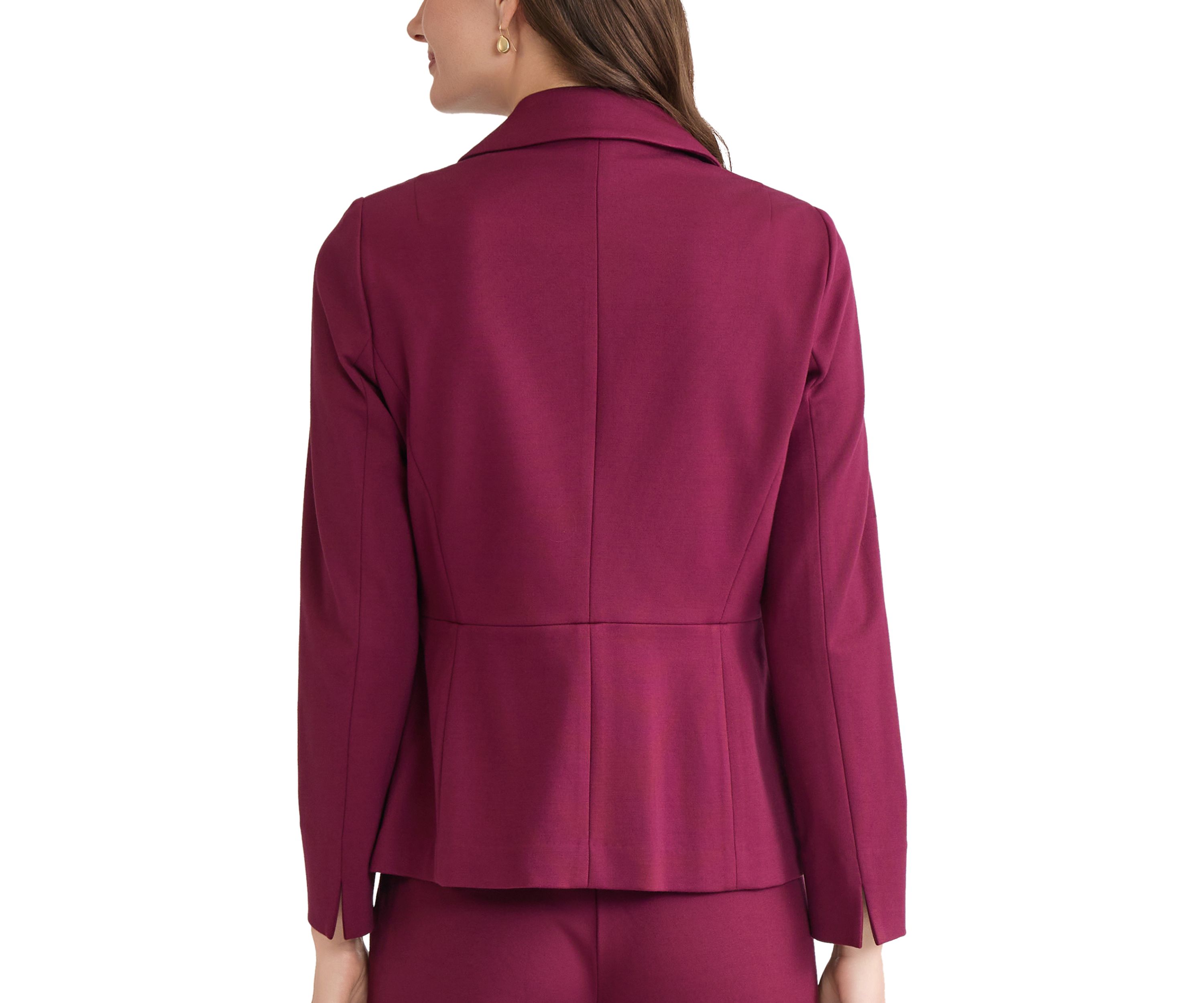 Womens Compression One Button Seamed Jacket