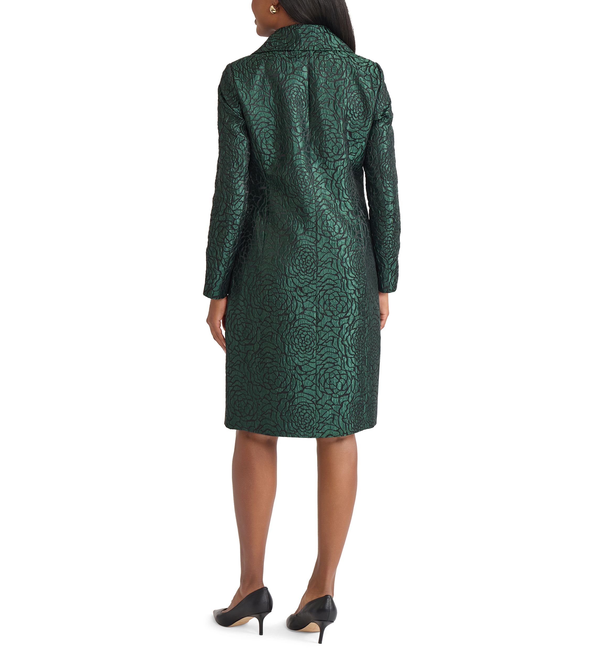 Womens Floral Jacquard Topper