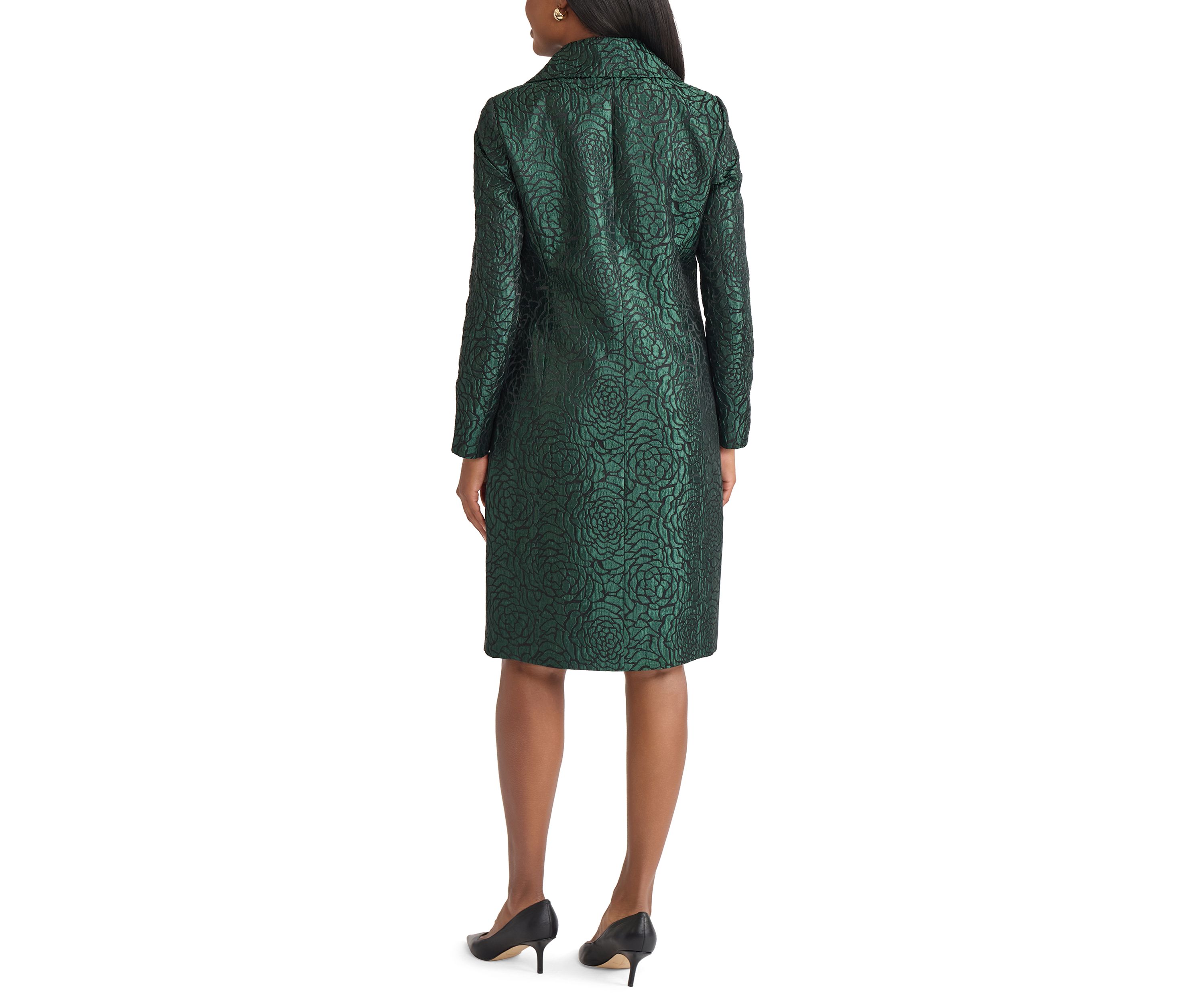Womens Floral Jacquard Topper