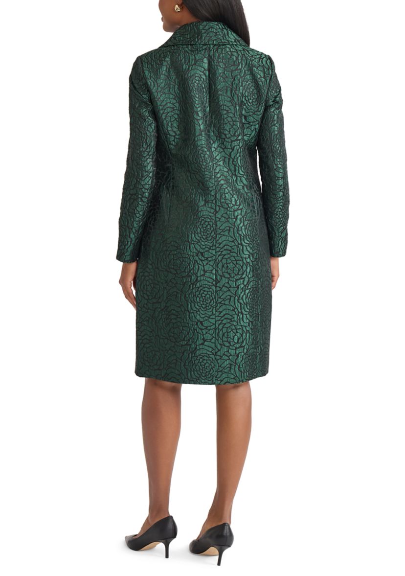 Womens Floral Jacquard Topper