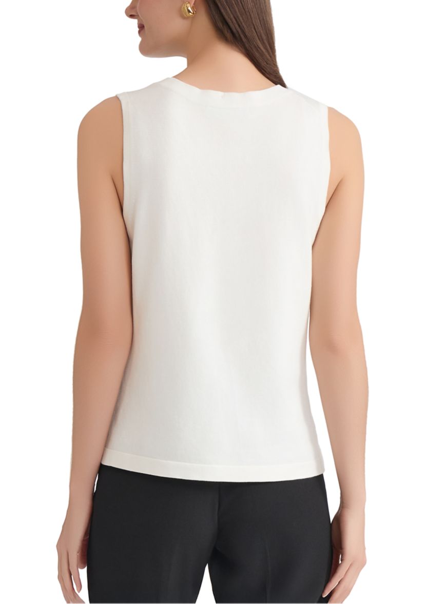 Womens Tank Top with Heat Set Jewels