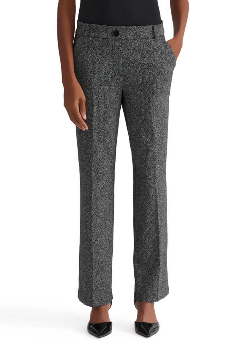 Womens Herringbone Pull-On Pants