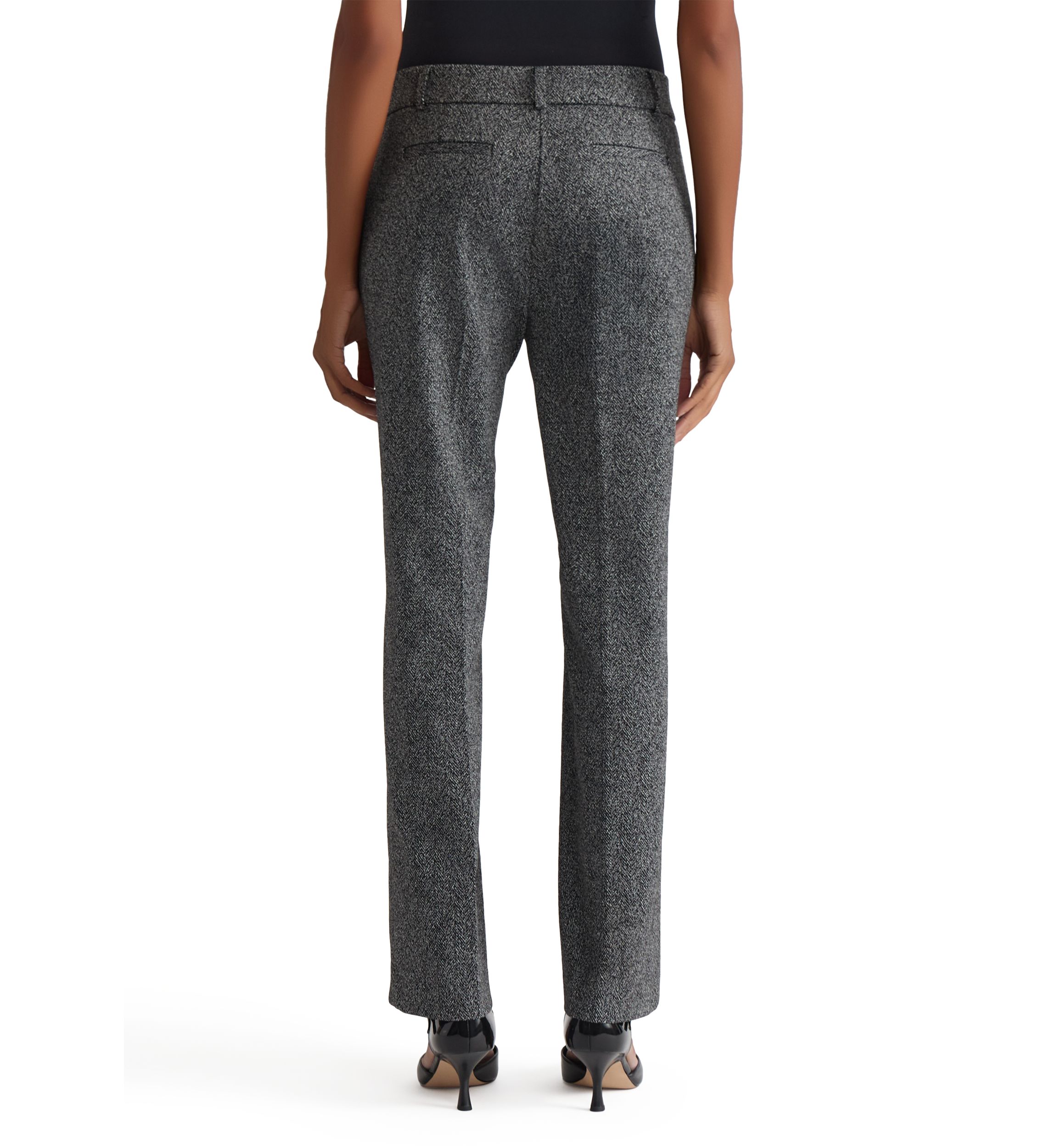 Womens Herringbone Pull-On Pants