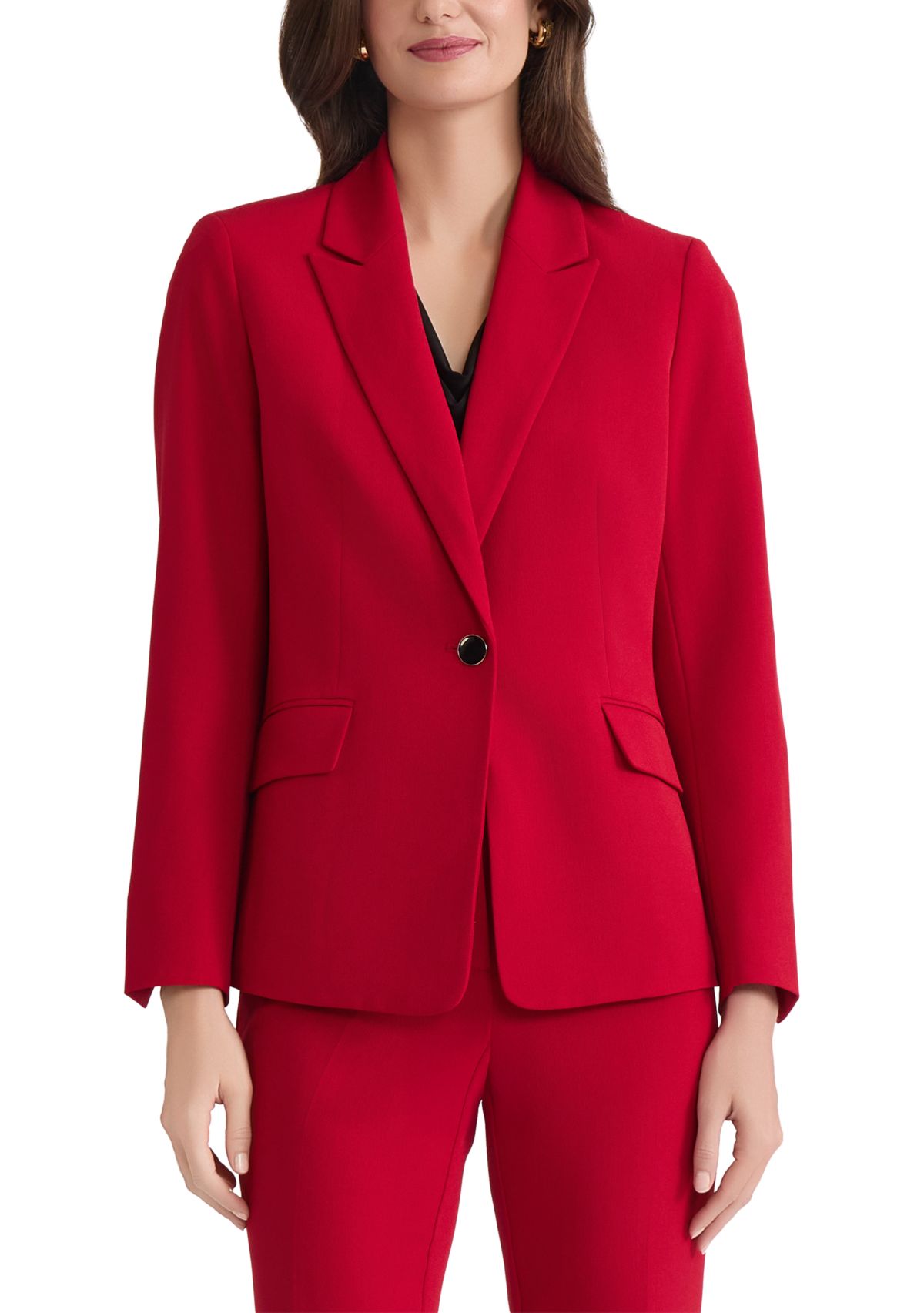 Womens Stretch Crepe Jacket with Stripe Lining