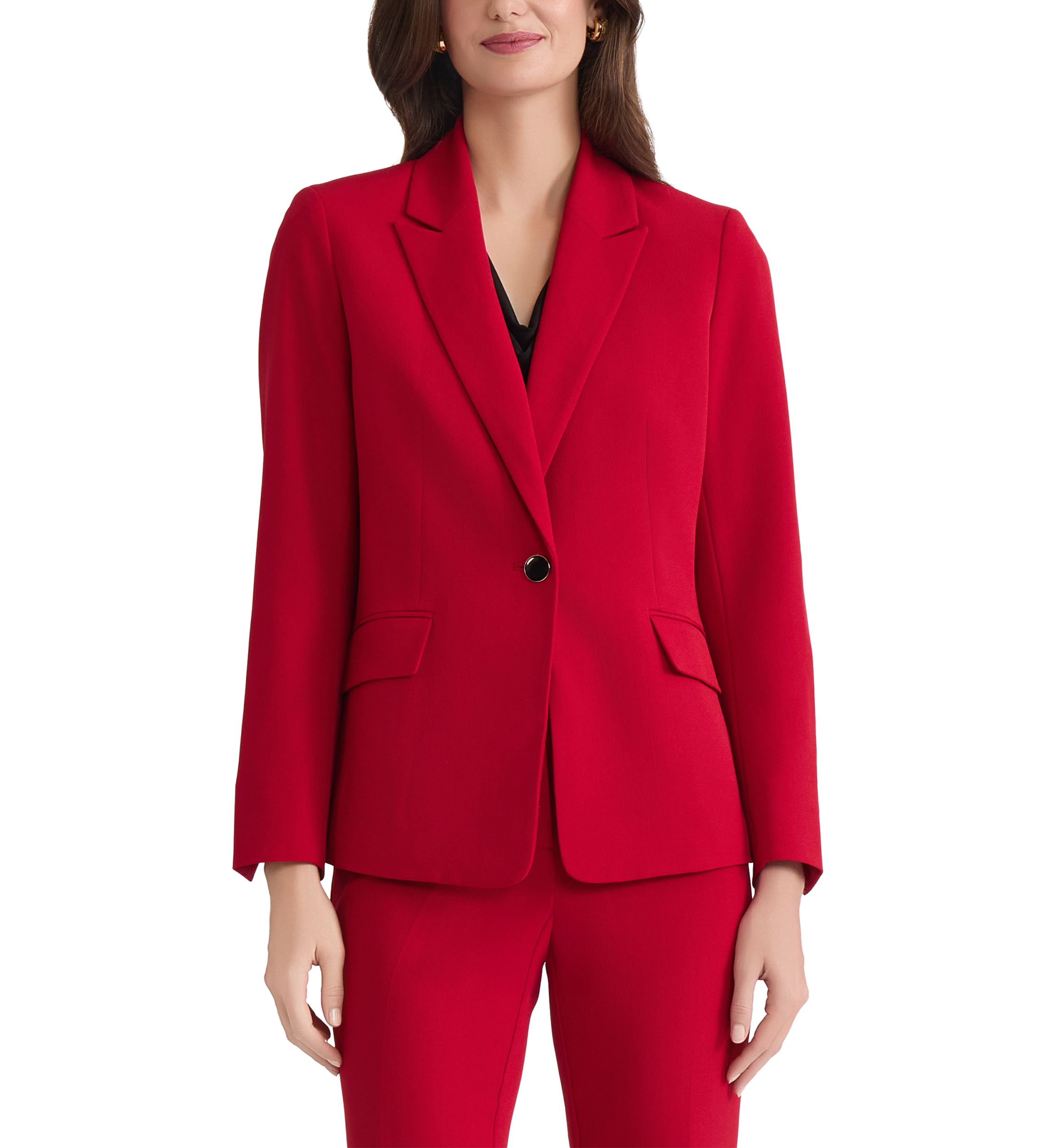 Womens Stretch Crepe Jacket with Stripe Lining