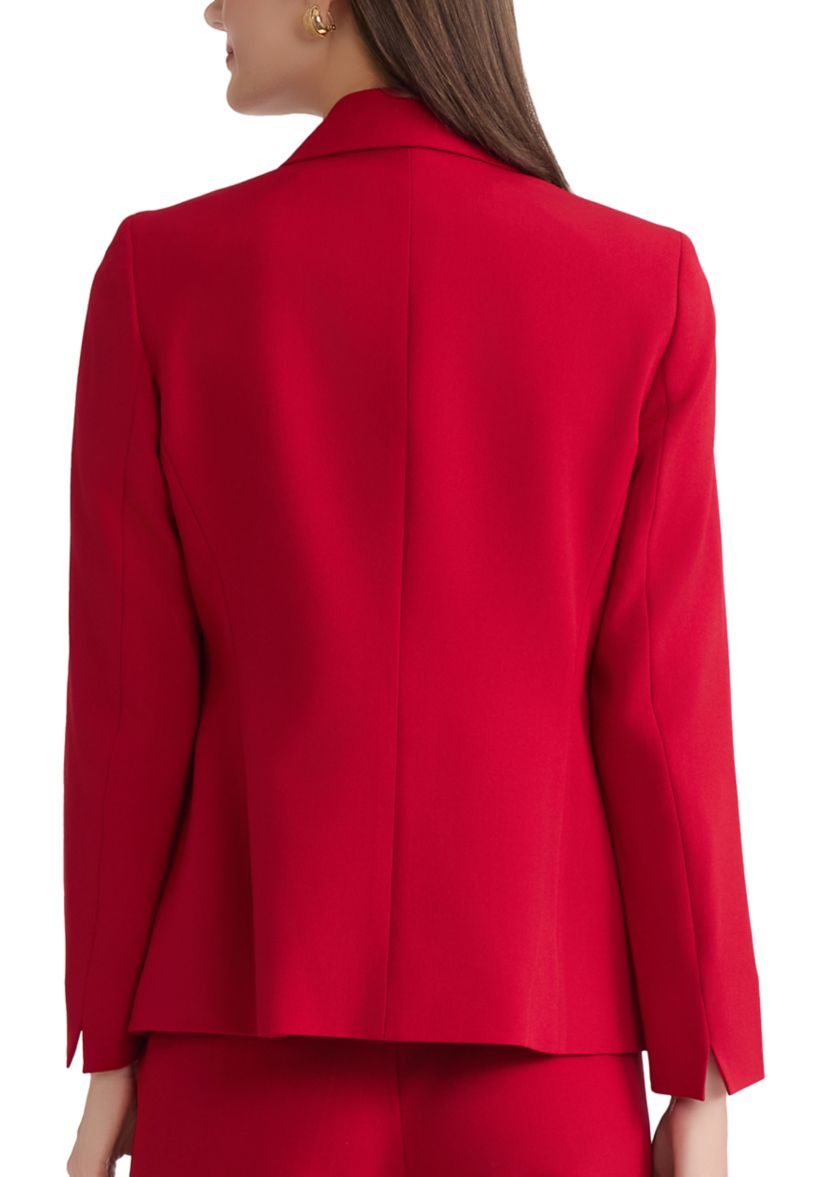 Womens Stretch Crepe Jacket with Stripe Lining