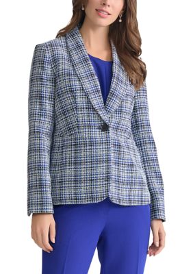 Kasper Women's Tweed 1 Button Jacket