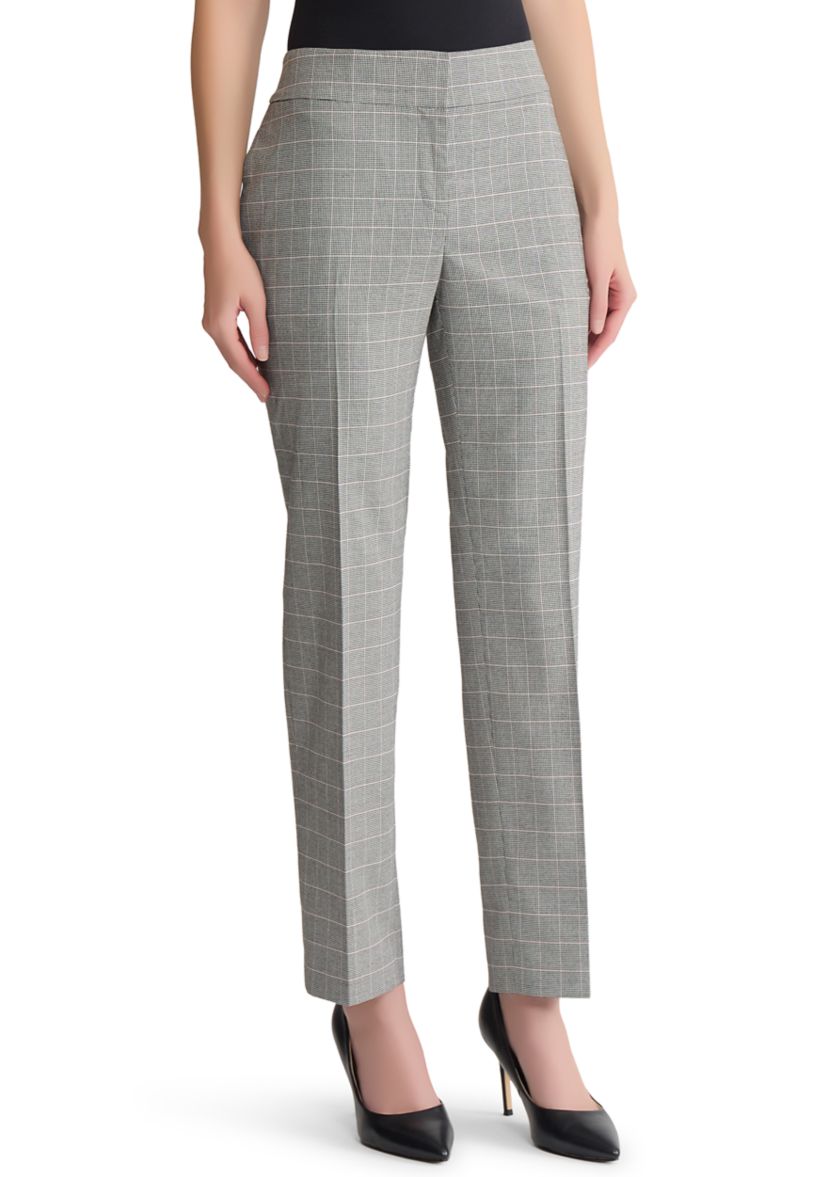 Kasper Women's Plaid Slim Leg Pants | Belk