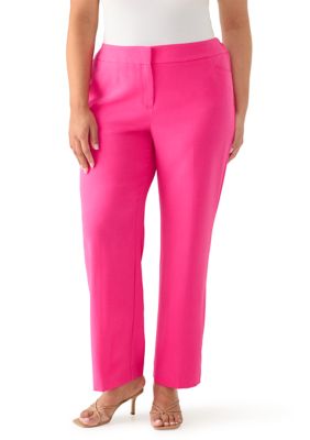 Kasper Women's Plus Size Slim Fit Trousers