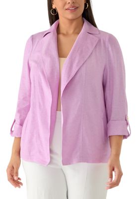 Kasper Women's Plus Size Open Front Jacket