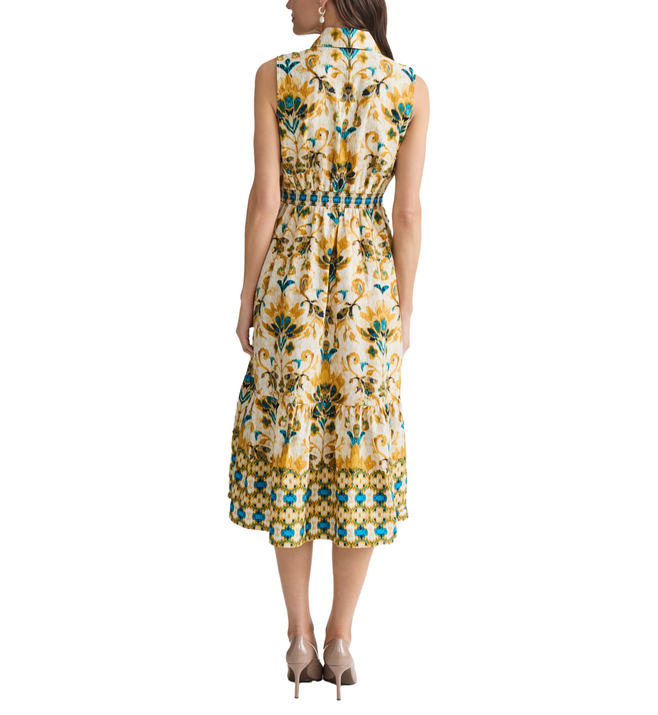embroidered dress Vine Embroidered Midi Dress