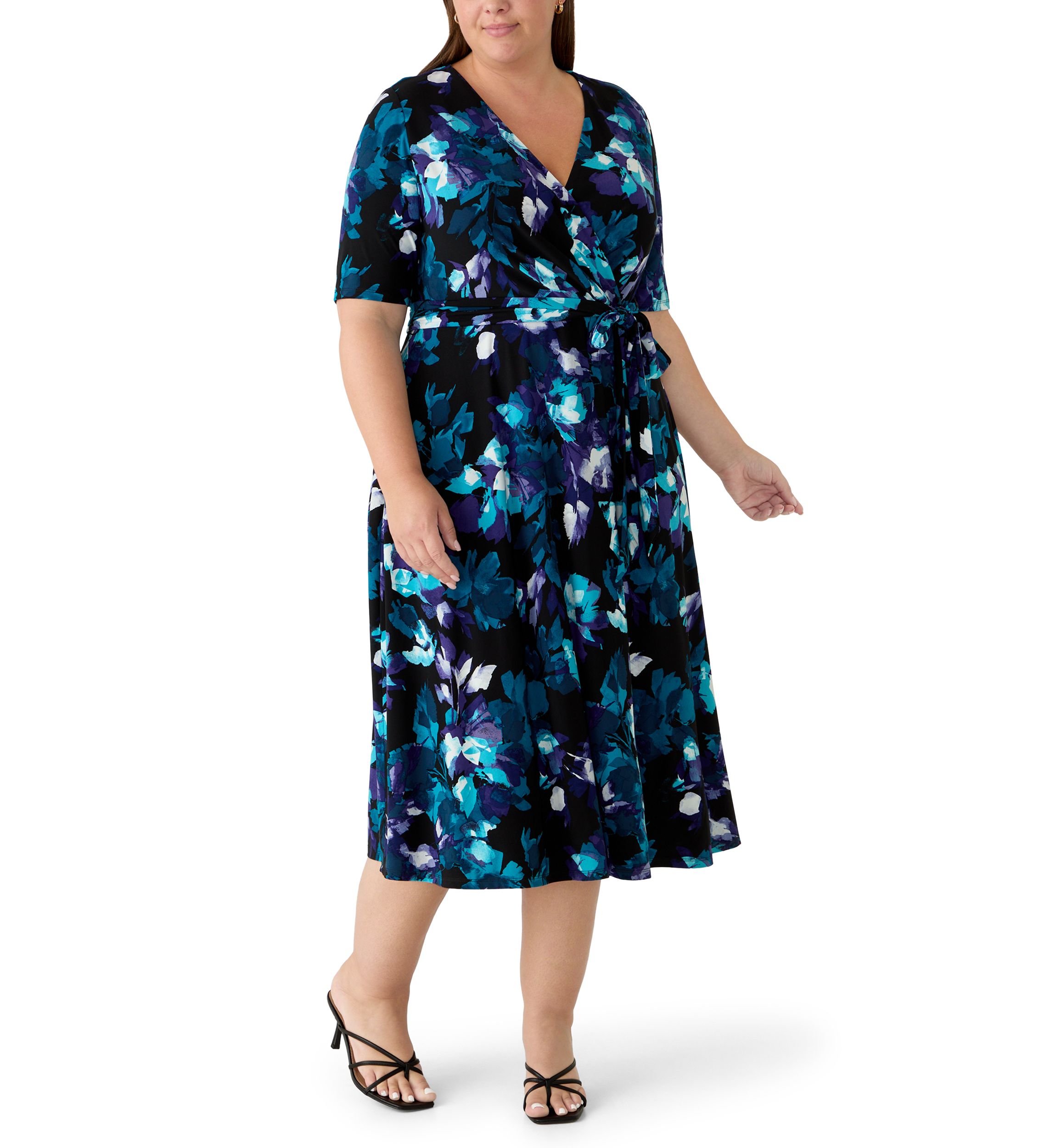 mini drop waist dress Plus size Size:22W-24W while the open back Step into Timeless Elegance: