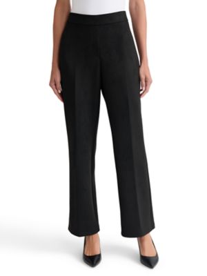 Kasper Womens Pull On Faux Fly Trouser