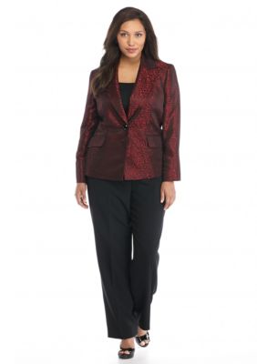 Kasper Ruby Jacquard Pant Suit - Belk.com