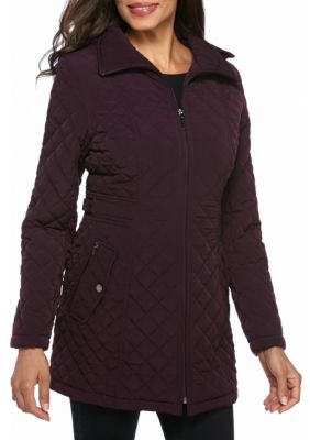 Gallery Mid Length Quilted Coat | Belk