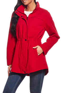 90 degree by reflex Soft hooded Jacket with faux fur XL