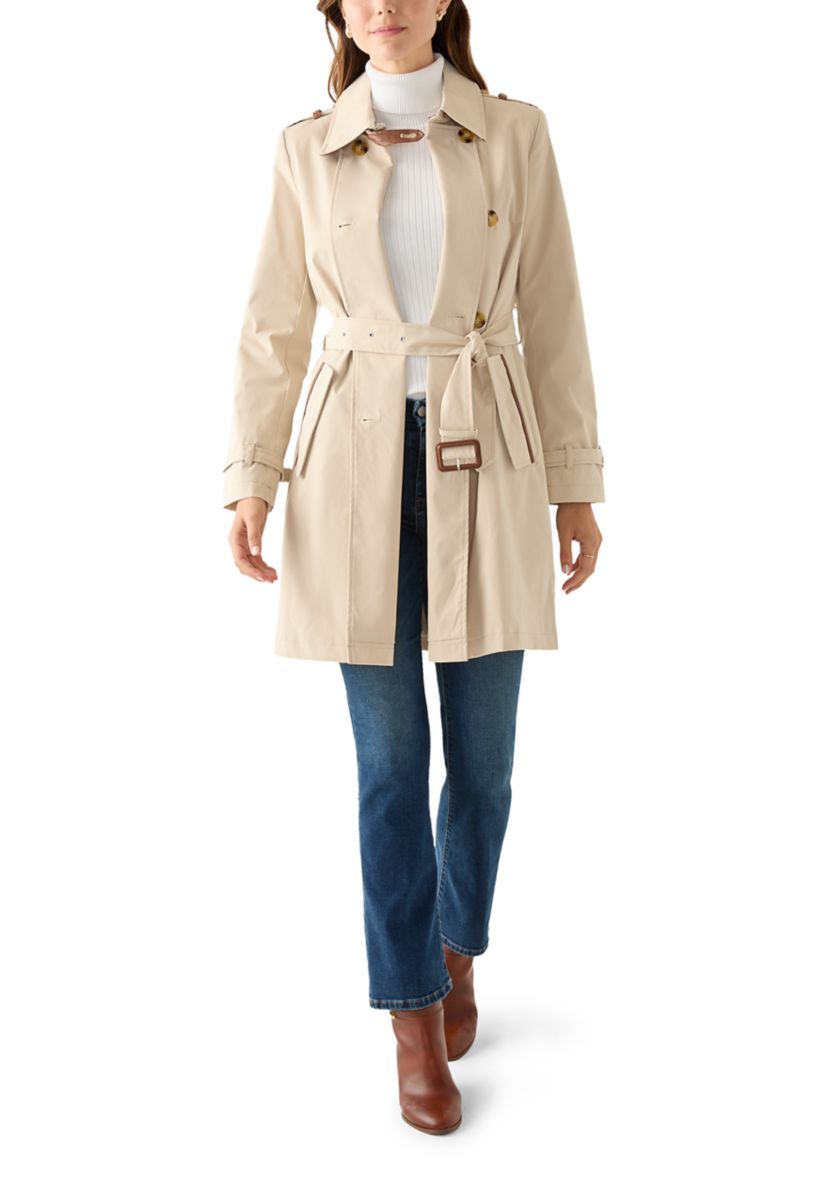 Womens Fine Twill Trench Coat