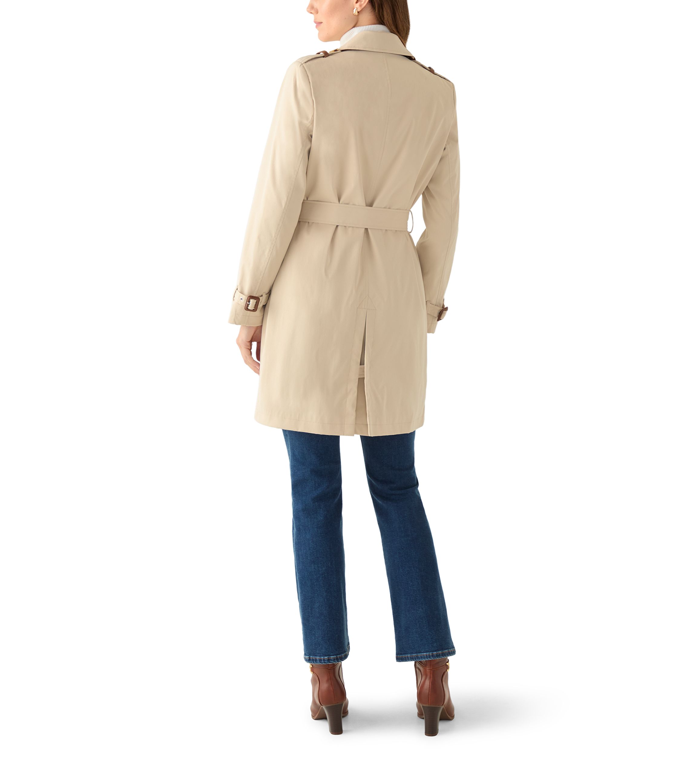 Womens Fine Twill Trench Coat