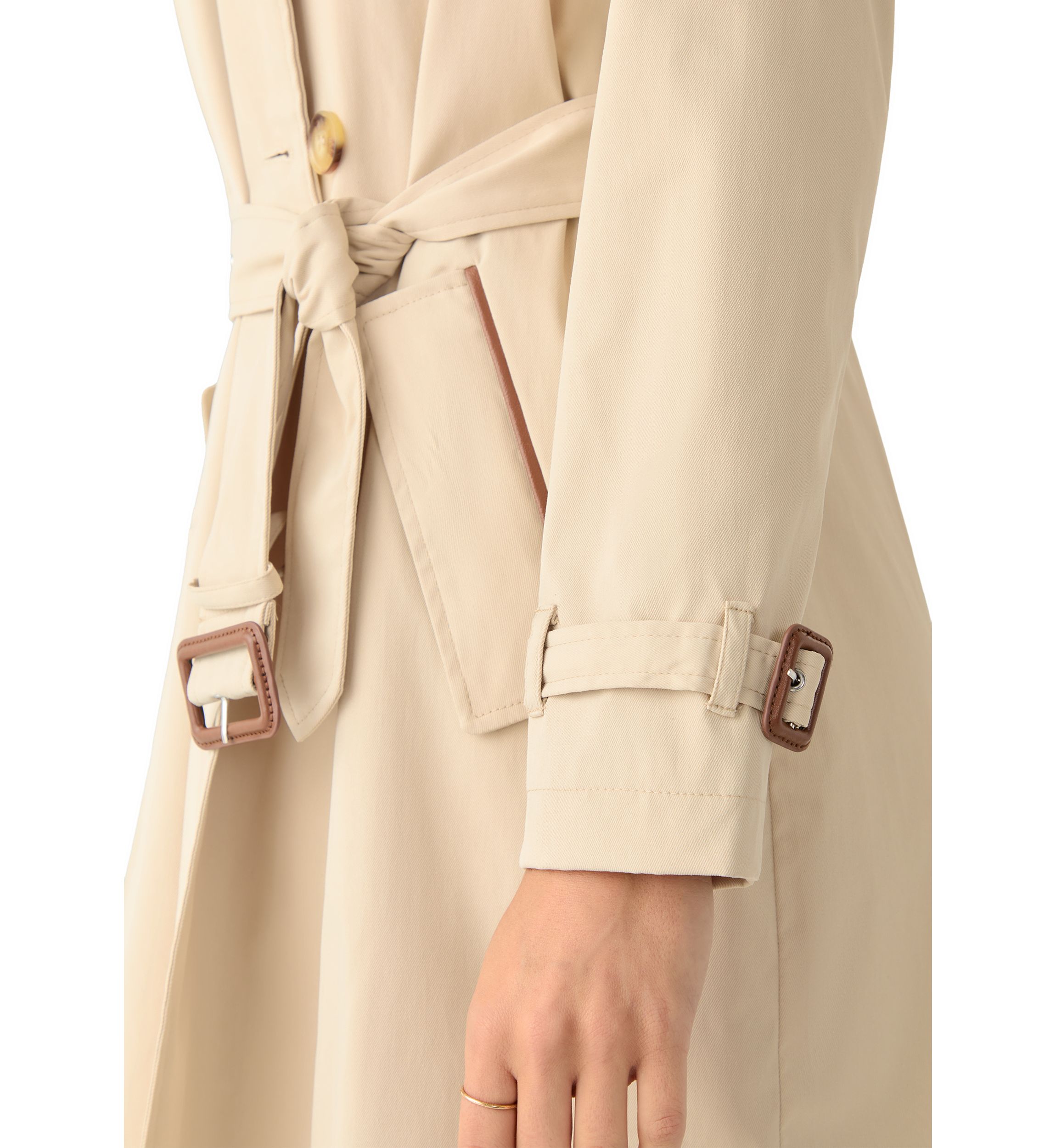 Womens Fine Twill Trench Coat