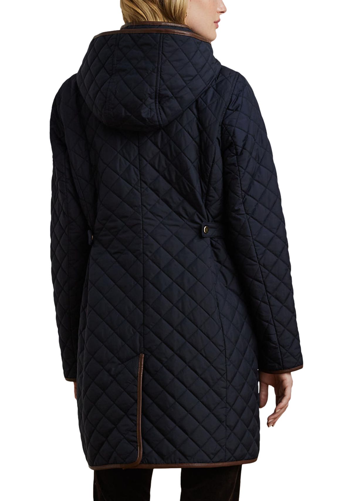 Womens Mid Length Quilted Coat