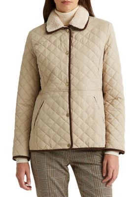 Lauren Ralph Lauren Women's Sherpa Collar Quilted Jacket | belk