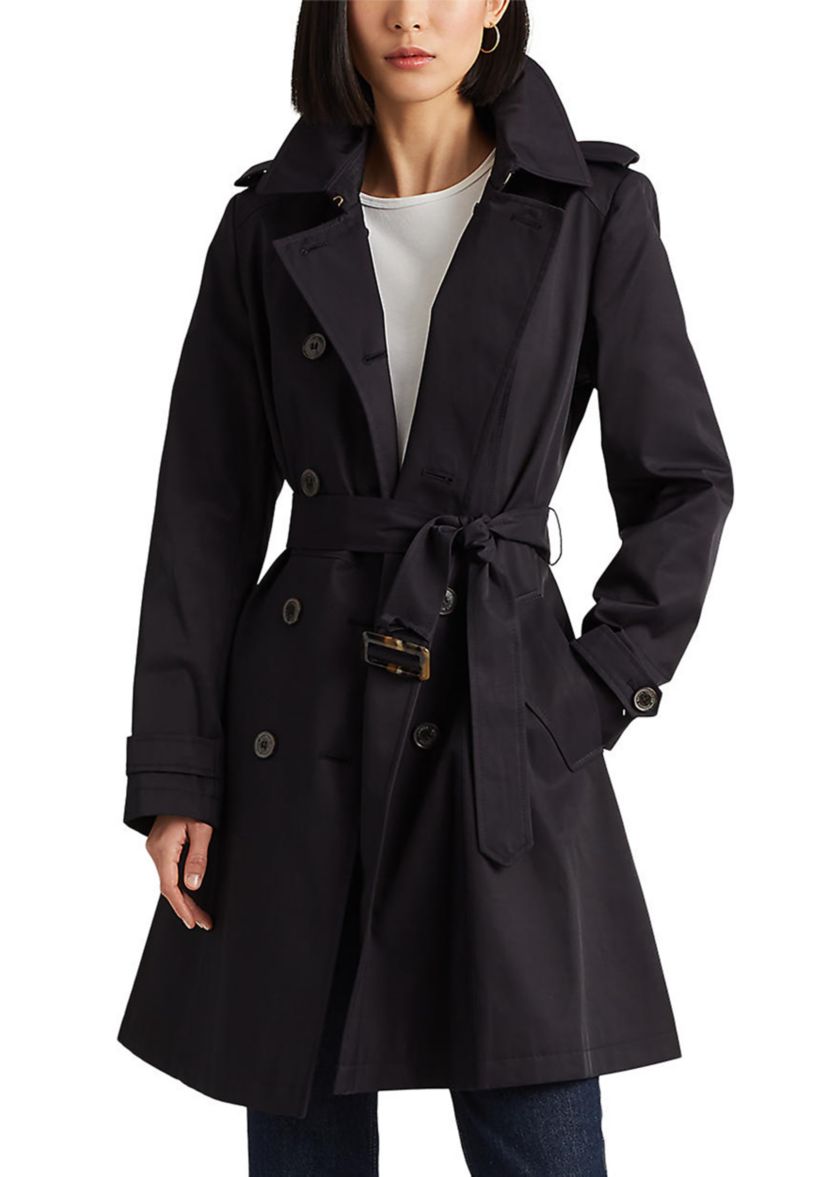 Double Breasted Trench Coat with Belt 