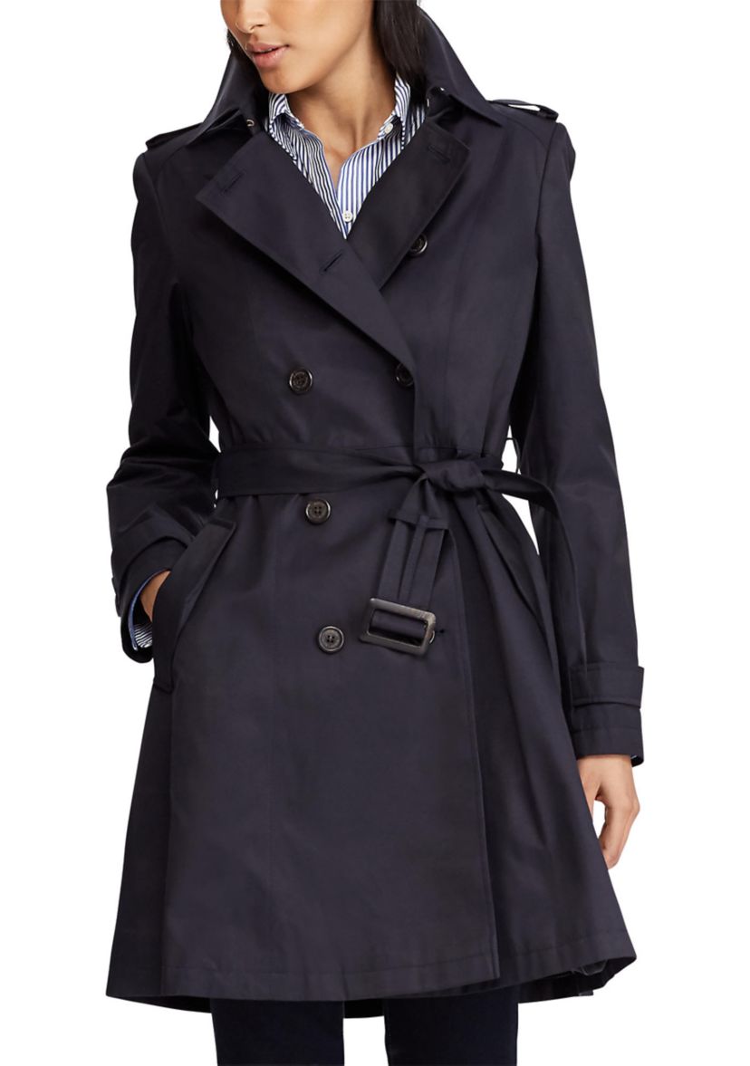Double Breasted Trench Coat with Belt 