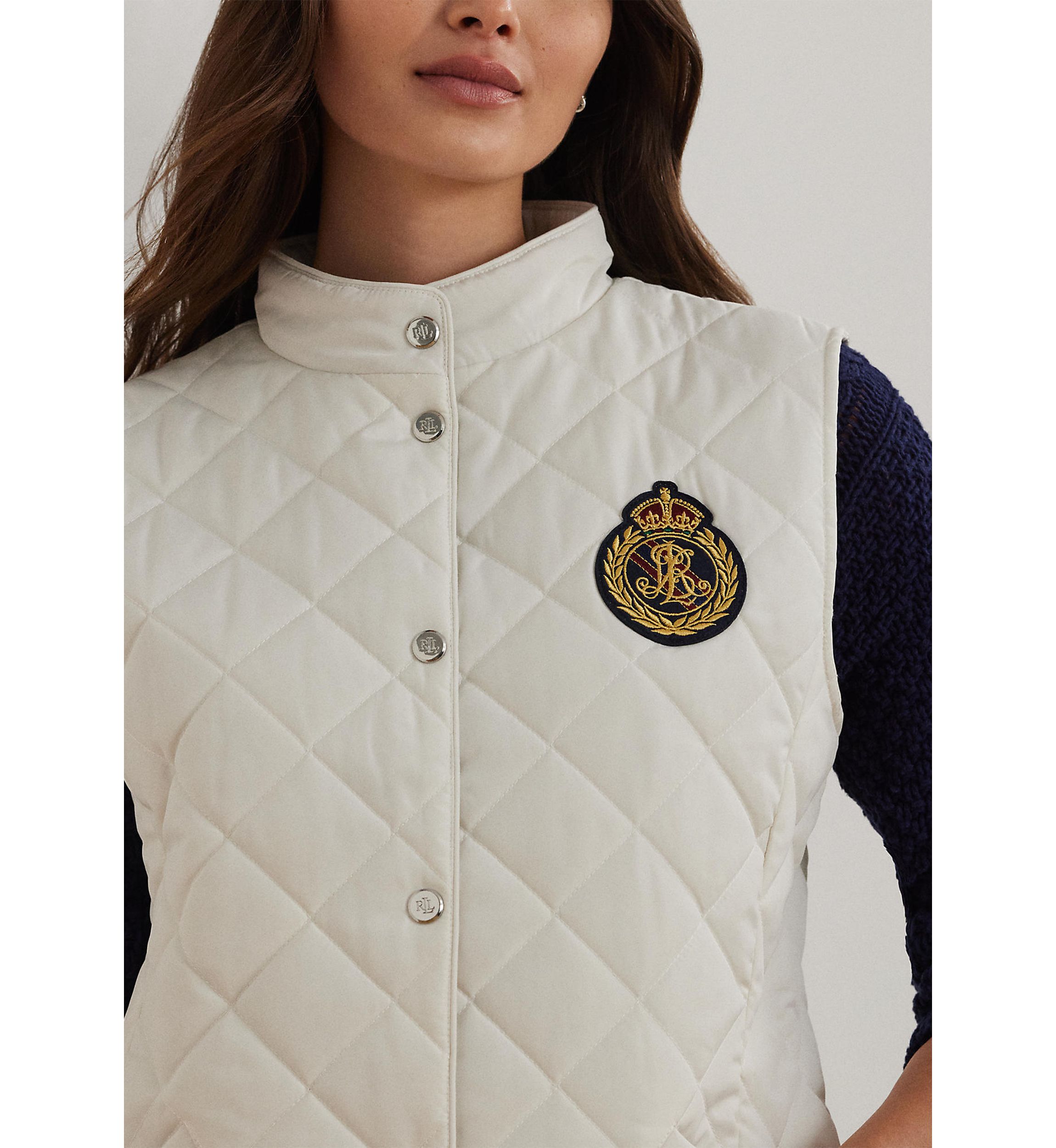 Quilted Vest with Crest