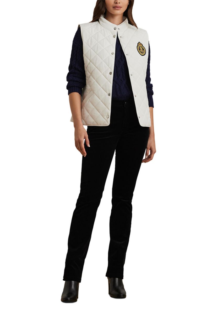 Quilted Vest with Crest