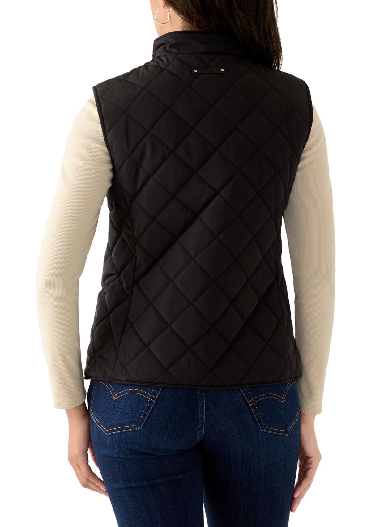 Quilted Vest with Embroidered Patch