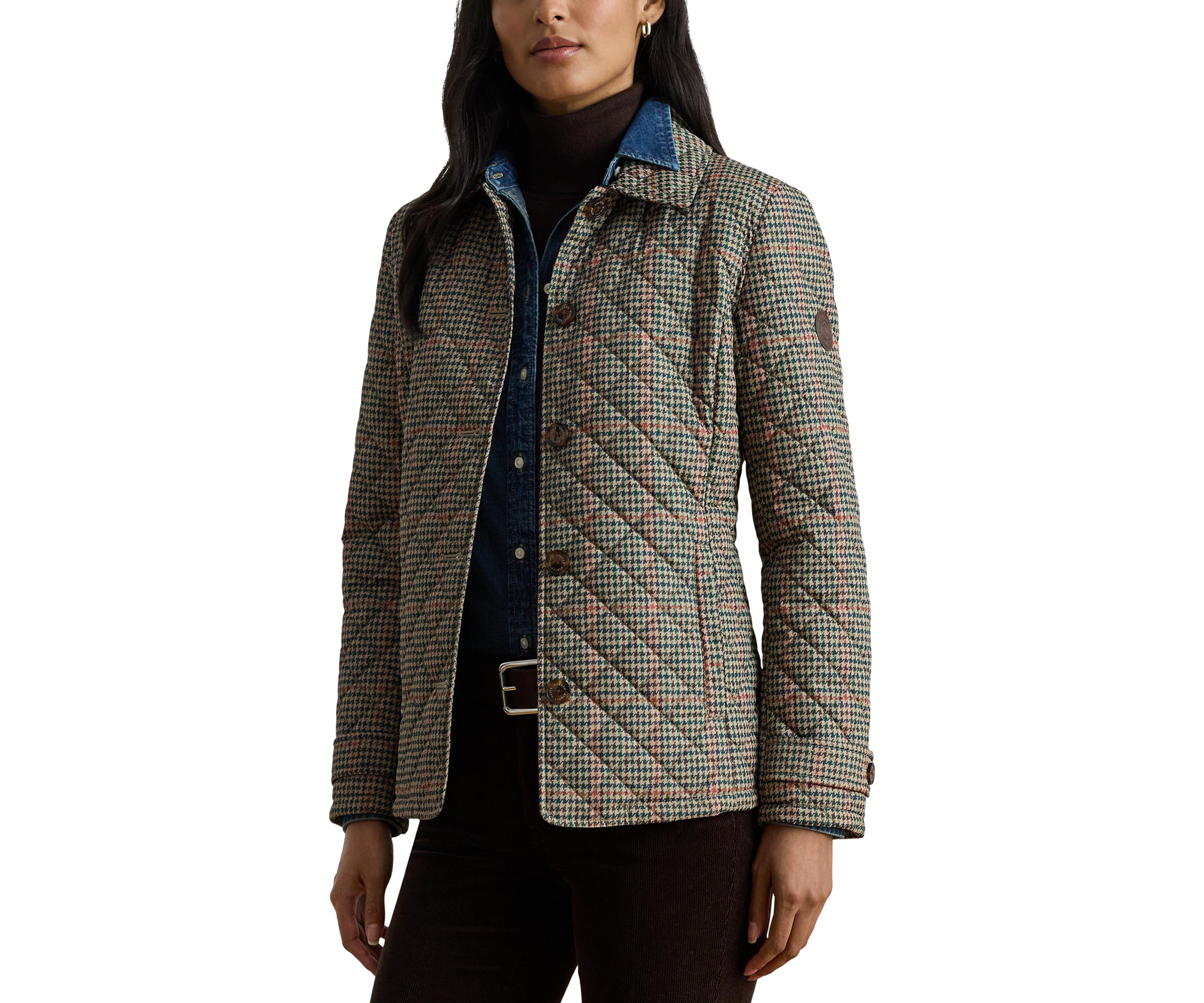 Novelty Quilted Button Jacket