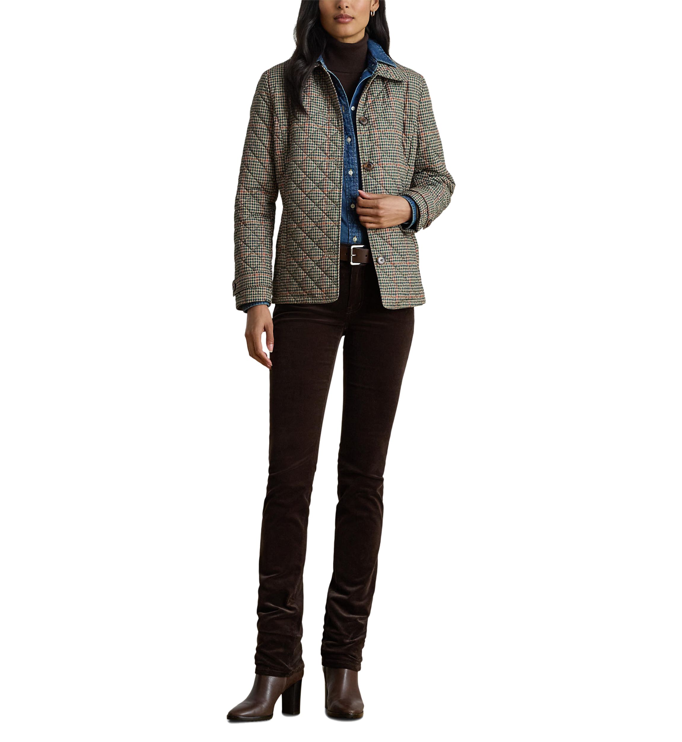 Novelty Quilted Button Jacket